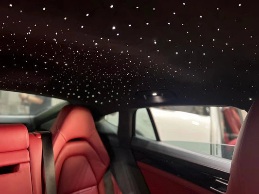 Why is the starlight ceiling a standard feature of car interiors?