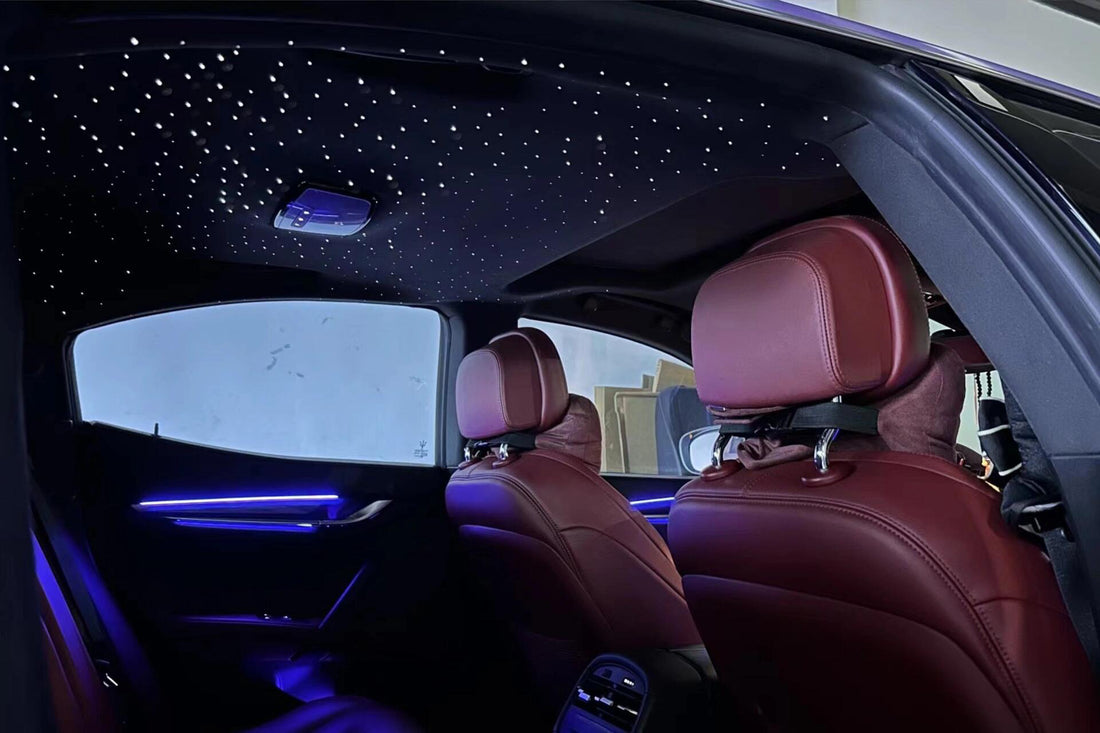 The starlight headliner makes the million-dollar Maserati truly worth the money！