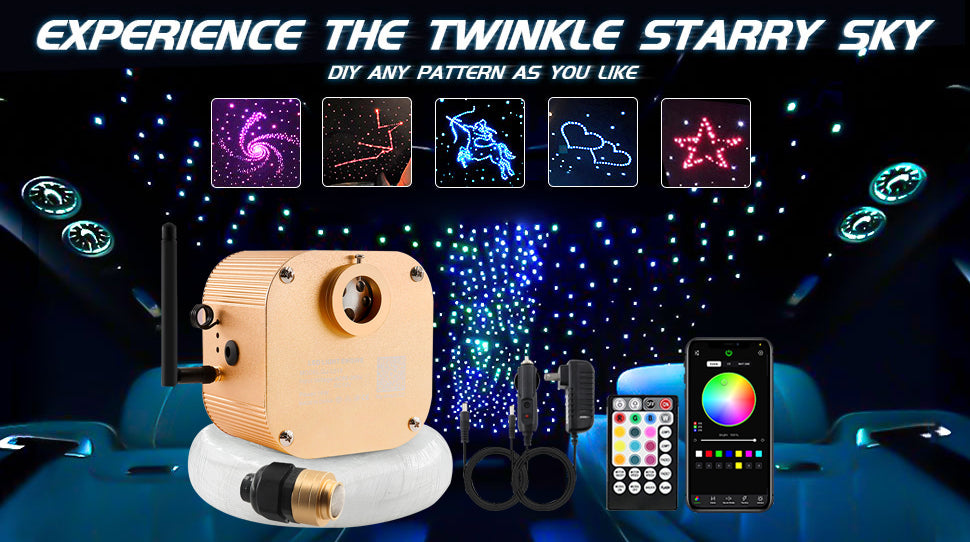 Experience the twinkle starry sky,diy any pattern as you like