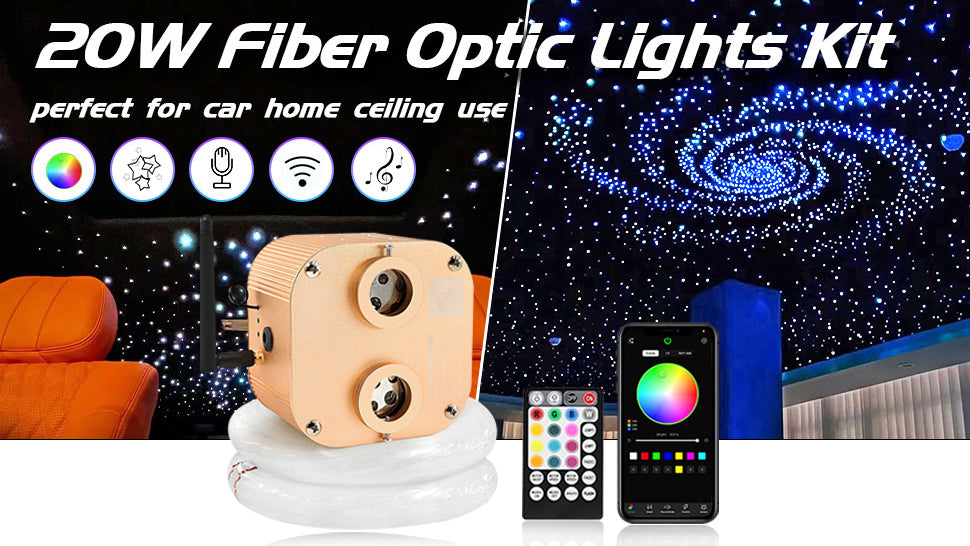 20W Fiber Optic Light Kit Perfect for car home ceiling use