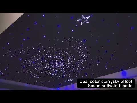 32w dual color starrysky effect sound activated mode