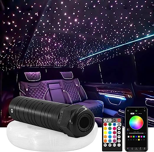 Fiber optic online lights in headliner